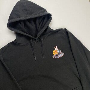 Vans Off The Wall Graphic Hoodie Sweatshirt Men’s M Black Cotton Blend